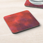 Abstrakter Hintergrund Vivid Orange und Cobalt Blu Untersetzer (Linke Seite)