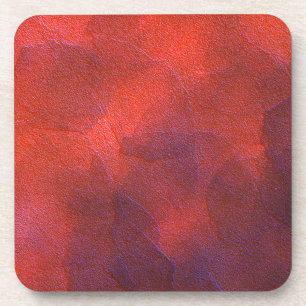 Abstrakter Hintergrund Vivid Orange und Cobalt Blu Untersetzer