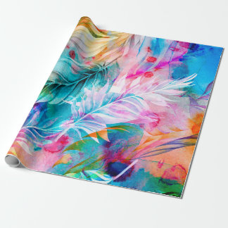 Abstrakter Hintergrund von Aquarellfärbungen und B Geschenkpapier