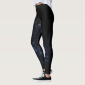 Abstrakter Hintergrund von Black Blue Leggings (Links)