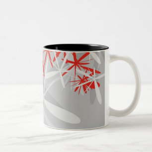 Abstrakter Hintergrund Zweifarbige Tasse