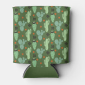 Abstrakter Hipster Cactus Desert Pattern Dosenkühler (Vorderseite)