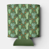 Abstrakter Hipster Cactus Desert Pattern Dosenkühler (Rückseite)