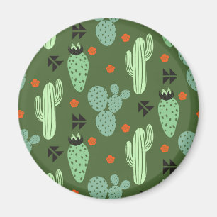 Abstrakter Hipster Cactus Desert Pattern Magnet