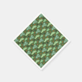 Abstrakter Hipster Cactus Desert Pattern Serviette (Ecke)