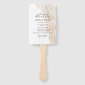 Abstrakter Hochzeitslüfter aus Marmor Fächer (Vorderseite)