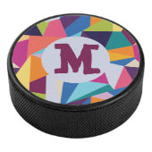 Abstrakter Hockey-Puck mit Initial Eishockey Puck (3/4)