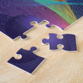 Abstrakter holografischer Hintergrund Puzzle (Seite)