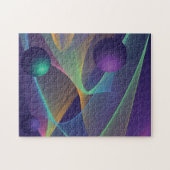 Abstrakter holografischer Hintergrund Puzzle (Horizontal)