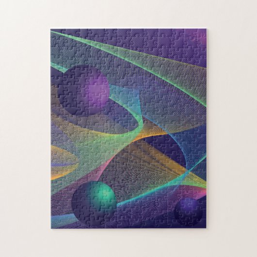 Abstrakter holografischer Hintergrund Puzzle (Vertikal)