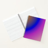 Abstrakter Holorosa und lila Farbverlauf Notizblock (Innenseite)
