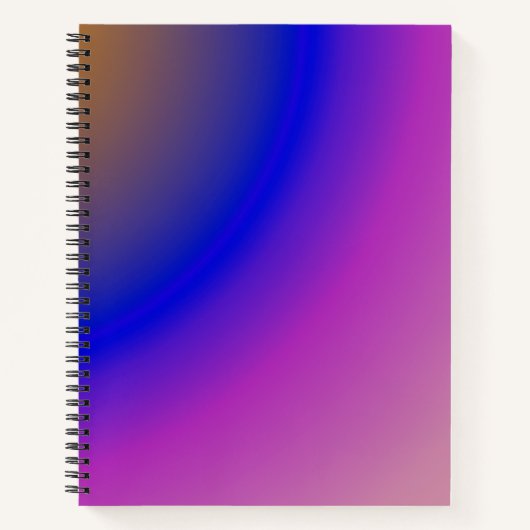 Abstrakter Holorosa und lila Farbverlauf Notizblock (Vorderseite)