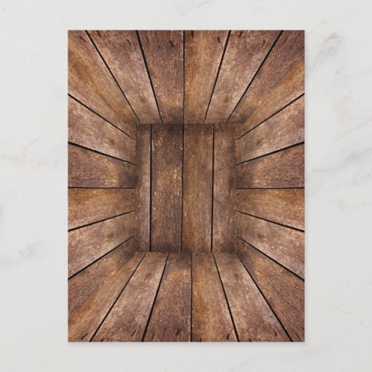 Abstrakter Holzwürfel Postkarte (Vorderseite)