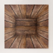 Abstrakter Holzwürfel Puzzle (Horizontal)