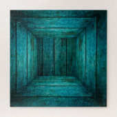 Abstrakter Holzwürfel Puzzle (Horizontal)