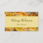 Abstrakter Honigwabenhalter Visitenkarte (Vorderseite)