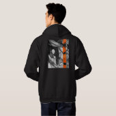 Abstrakter Hoodie (Schwarz voll)