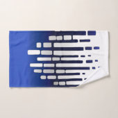 Abstrakter Horizont, marineblau, weiß, hellgrau Badhandtuch Set (Handtuch)