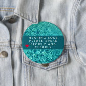 Abstrakter Hörverlust 4 Zoll Button (Beispiel)