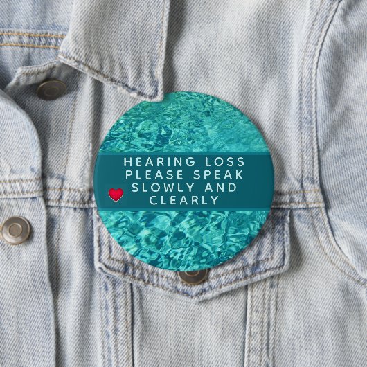 Abstrakter Hörverlust 4 Zoll Button (Beispiel)
