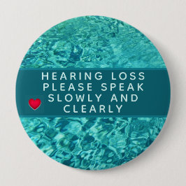 Abstrakter Hörverlust 4 Zoll Button