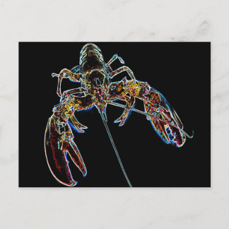 Abstrakter Hummer Postkarte