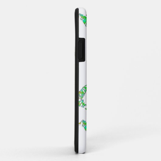 Abstrakter Hummingvogel Case-Mate iPhone Hülle (Hinten/Rechts)