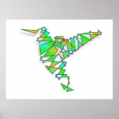 Abstrakter Hummingvogel Poster (Vorne)