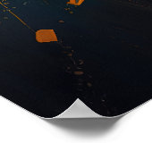 Abstrakter Hund 4 Poster (Ecke)