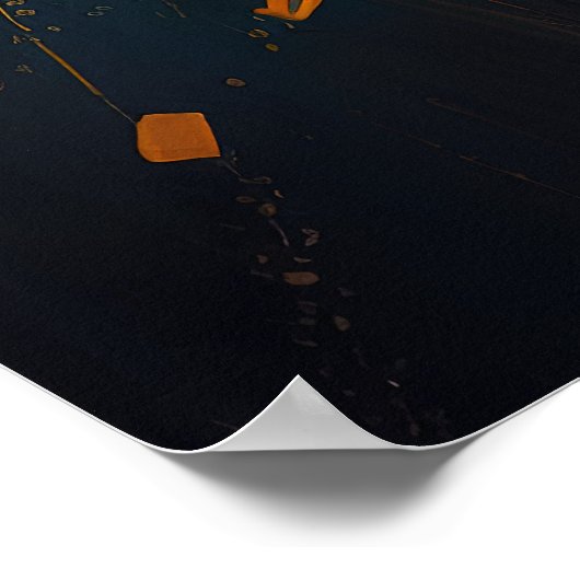 Abstrakter Hund 4 Poster (Ecke)