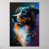 Abstrakter Hund 4 Poster (Vorne)