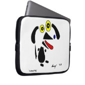 Abstrakter Hund Laptop-Sieb Laptopschutzhülle (Vorne Rechts)