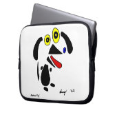 Abstrakter Hund Laptop-Sieb Laptopschutzhülle (Vorderseite Links)