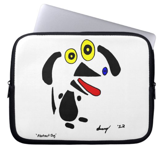 Abstrakter Hund Laptop-Sieb Laptopschutzhülle (Vorderseite)