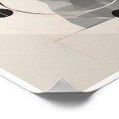 Abstrakter Hund Minimalistisches Poster (Ecke)