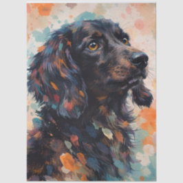 Abstrakter Hund Seidenpapier