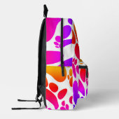 Abstrakter Hundepapierdruck Bedruckter Rucksack (Links)