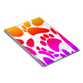 Abstrakter Hundepapierdruck Notizblock (Rechte Seite)