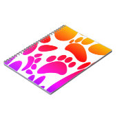 Abstrakter Hundepapierdruck Notizblock (Linke Seite)