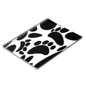 Abstrakter Hundepapierdruck Notizblock (Linke Seite)