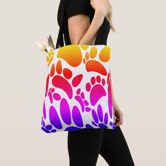 Abstrakter Hundepapierdruck Tasche (Von Nahem)