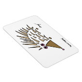 Abstrakter Igel Flexible Magnet (Rechte Seite)