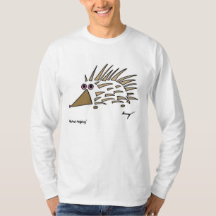 Abstrakter Igel Herren Langarm T-Shirt
