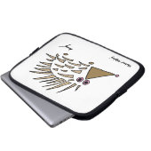 Abstrakter Igel Notebook-Sieb Laptopschutzhülle (Vorne Knopf)
