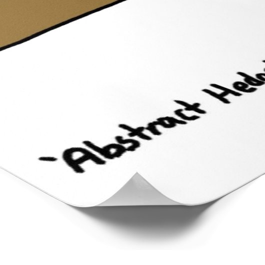 Abstrakter Igel Poster (Ecke)