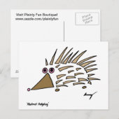 Abstrakter Igel Postkarte (Vorne/Hinten)