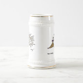 Abstrakter Igel Stein Bierglas (Mittel)