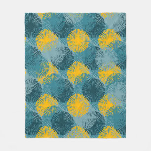 Abstrakter Ikat- und Boho-Stil-Tuchpatt Fleecedecke