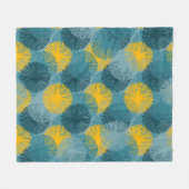 Abstrakter Ikat- und Boho-Stil-Tuchpatt Fleecedecke (Vorderseite (Horizontal))
