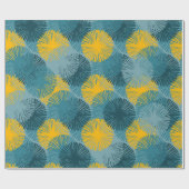 Abstrakter Ikat- und Boho-Stil-Tuchpatt Geschenkpapier (Flach)